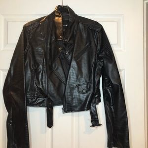 Faux Leather Snakeskin jacket